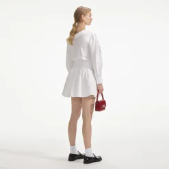 Cotton Embellished Mini Dress^self-portrait Discount