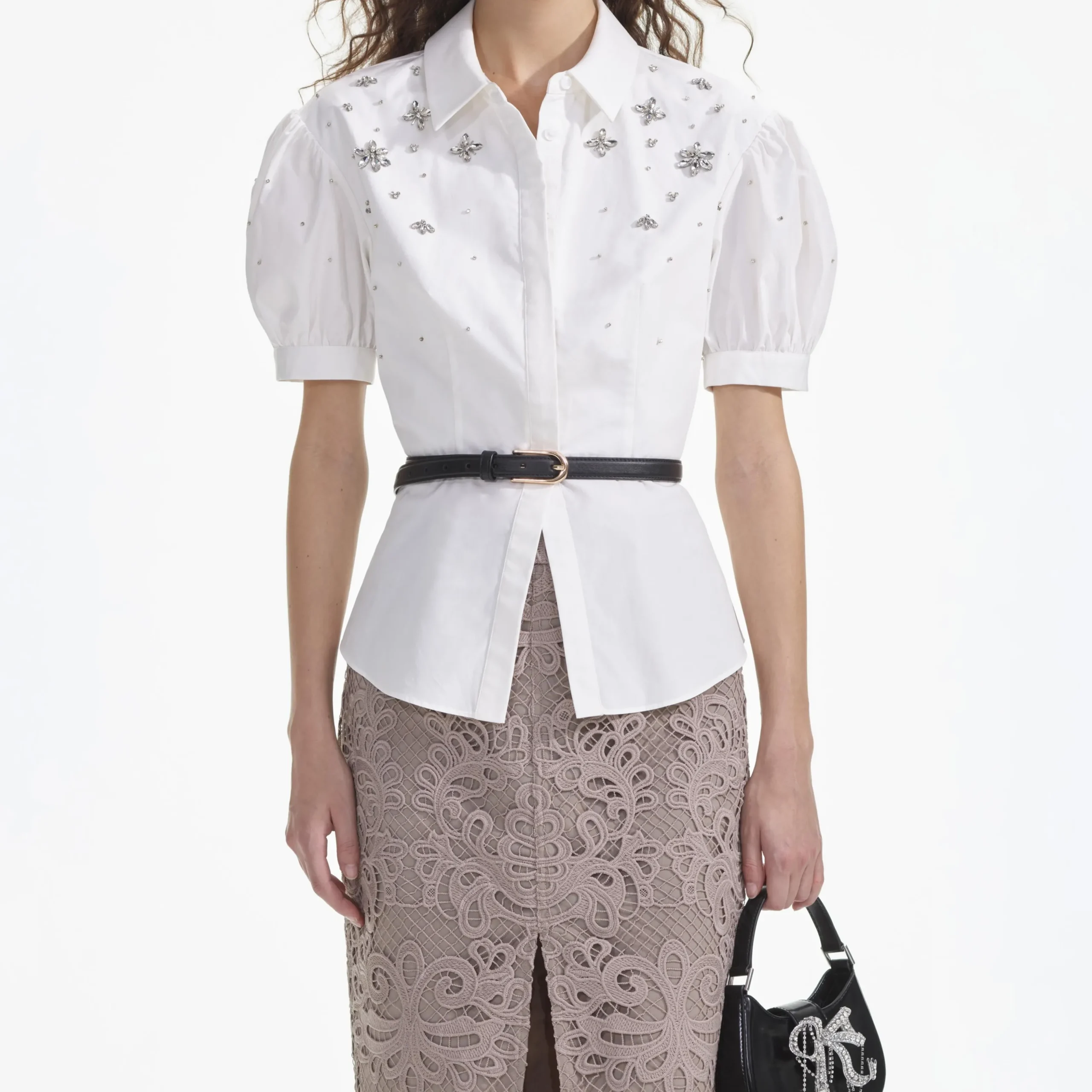 Cotton Embellished Top^self-portrait Sale