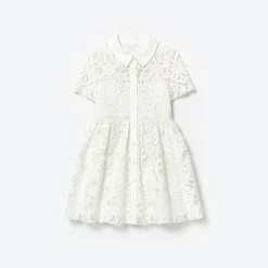 Cotton Lace Collar Mini Dress^self-portrait Hot