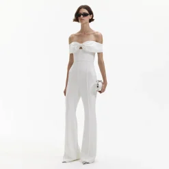 Crepe Bow Jumpsuit^self-portrait Store