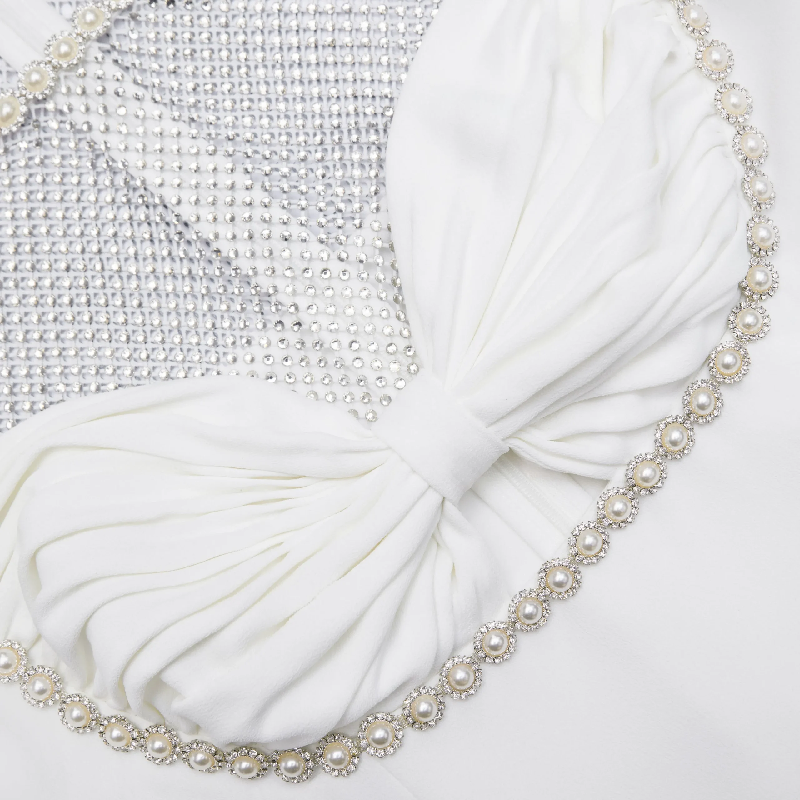 Crepe Diamante Mesh Mini Dress^self-portrait Shop
