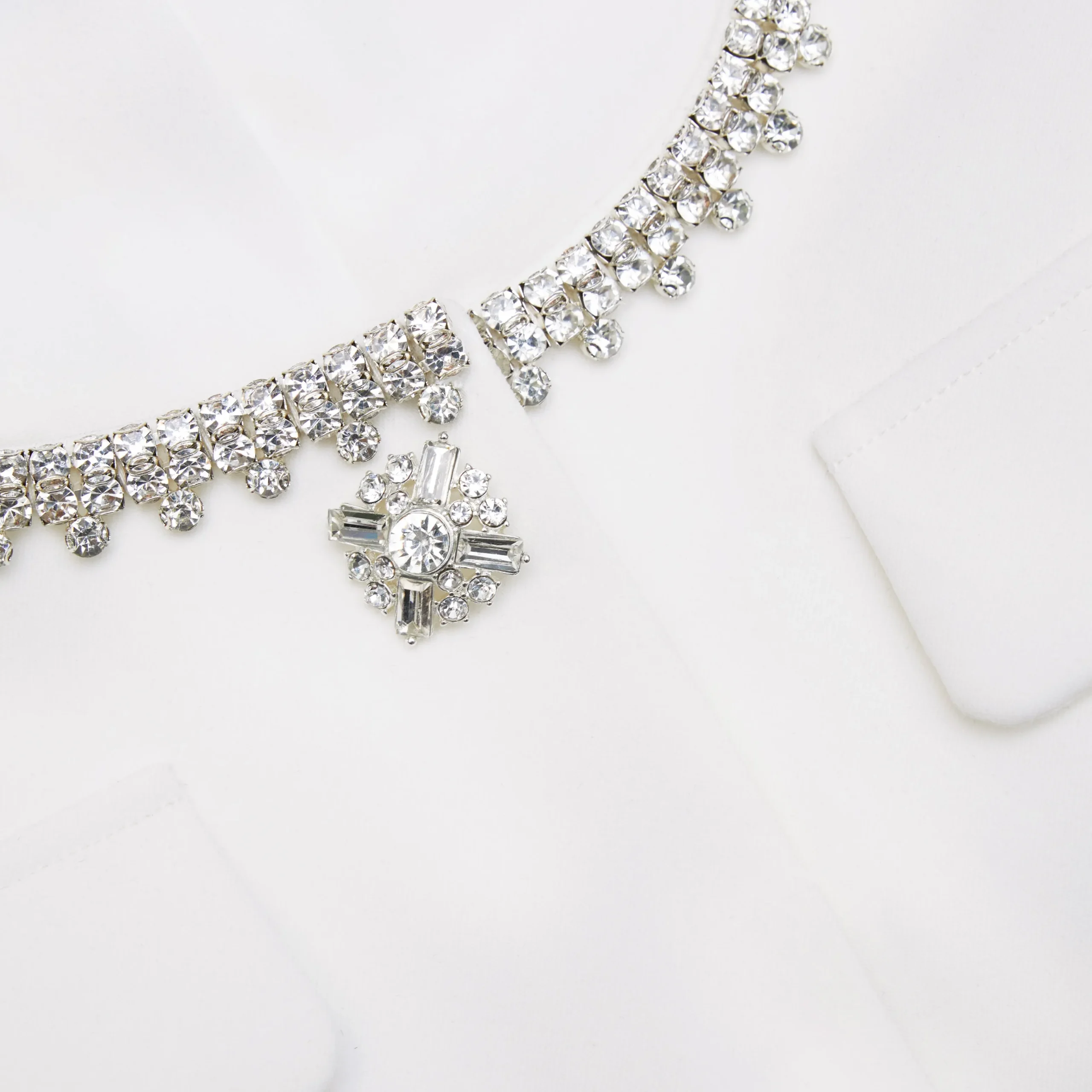 Crepe Diamante Trim Mini Dress^self-portrait Outlet