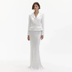 Crepe Tailored Maxi Dress^self-portrait Cheap