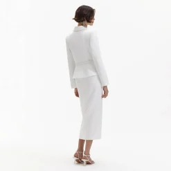 Crepe Tailored Midi Dress^self-portrait Sale