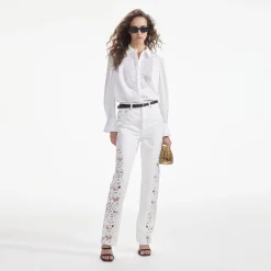 Cutwork Denim Jeans^self-portrait Clearance