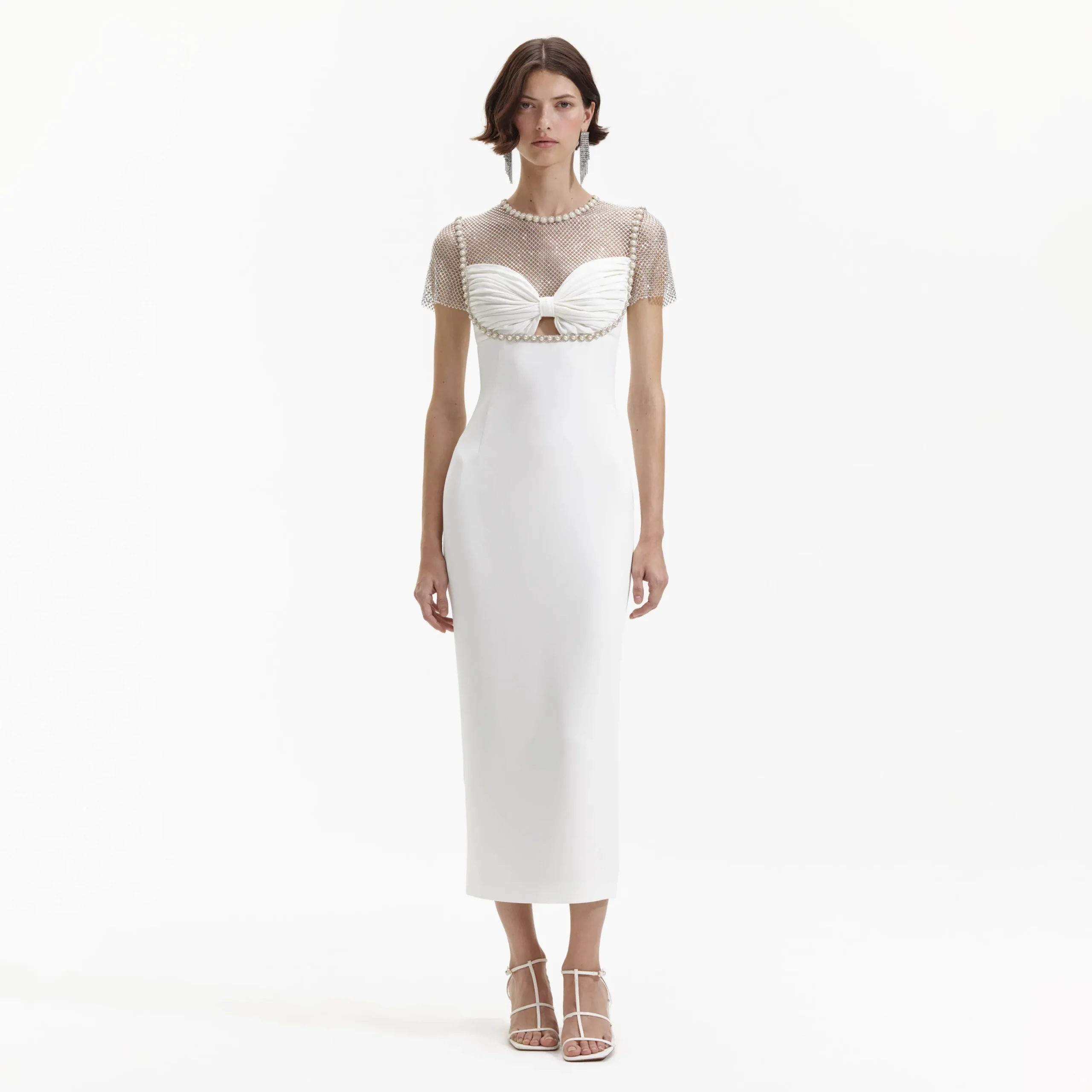 Diamante Crepe Midi Dress^self-portrait Hot
