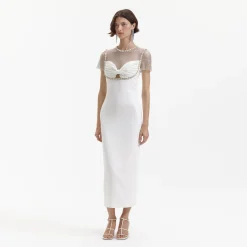 Diamante Crepe Midi Dress^self-portrait Hot