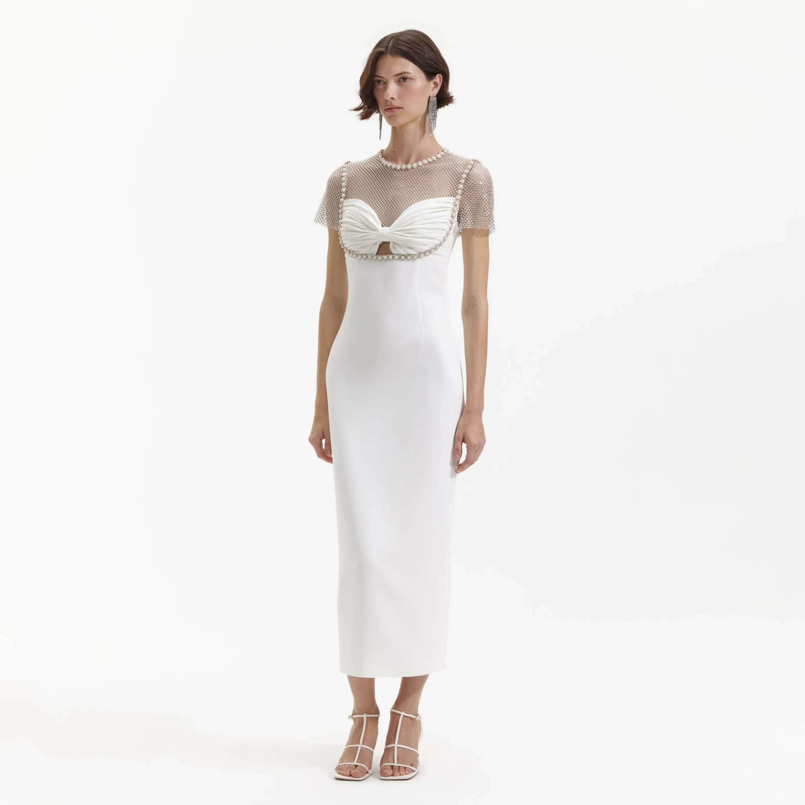 Diamante Crepe Midi Dress^self-portrait Hot