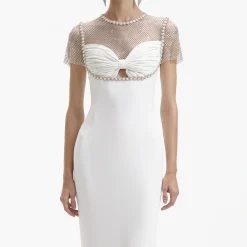 Diamante Crepe Midi Dress^self-portrait Hot