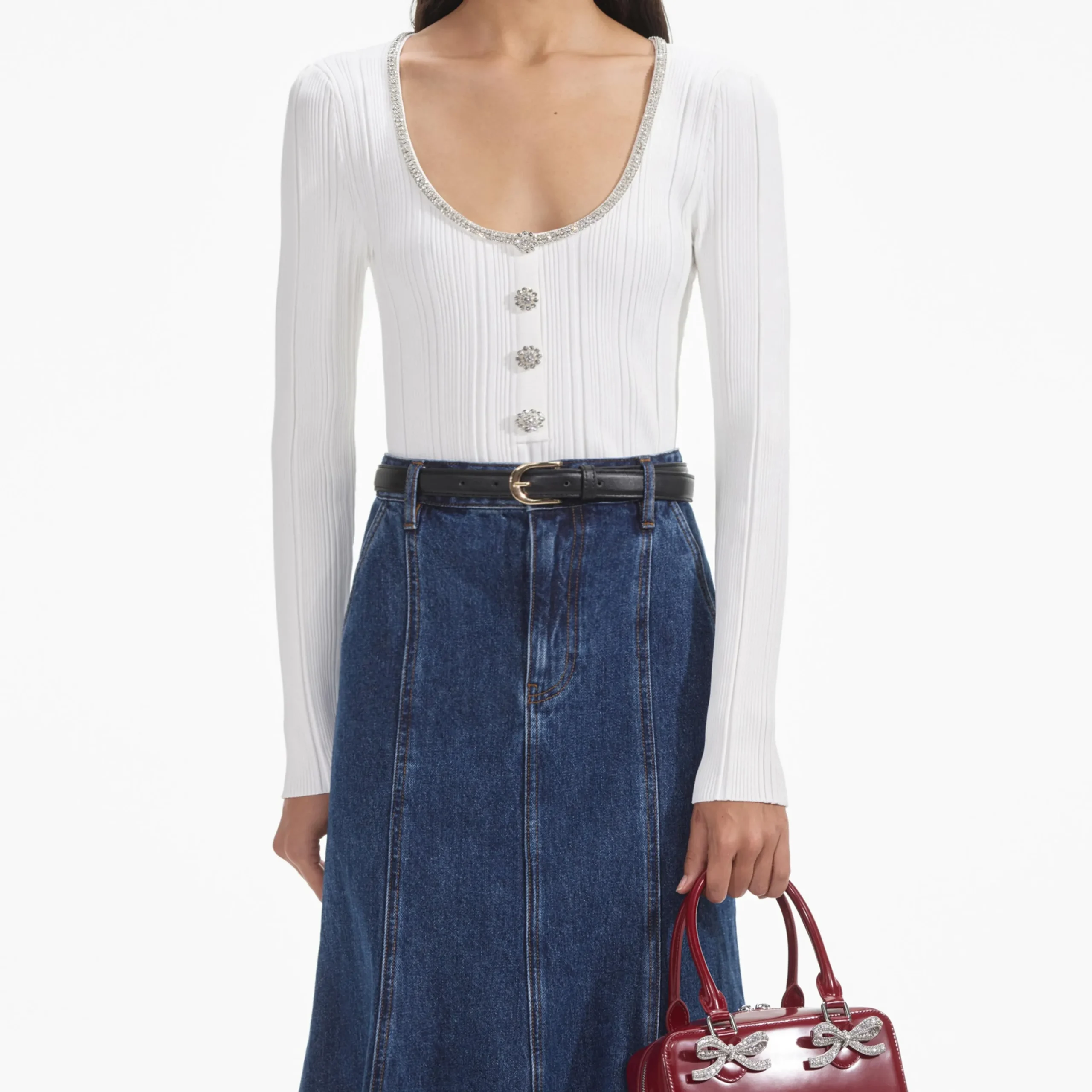 Embellished Knit Top^self-portrait Best Sale