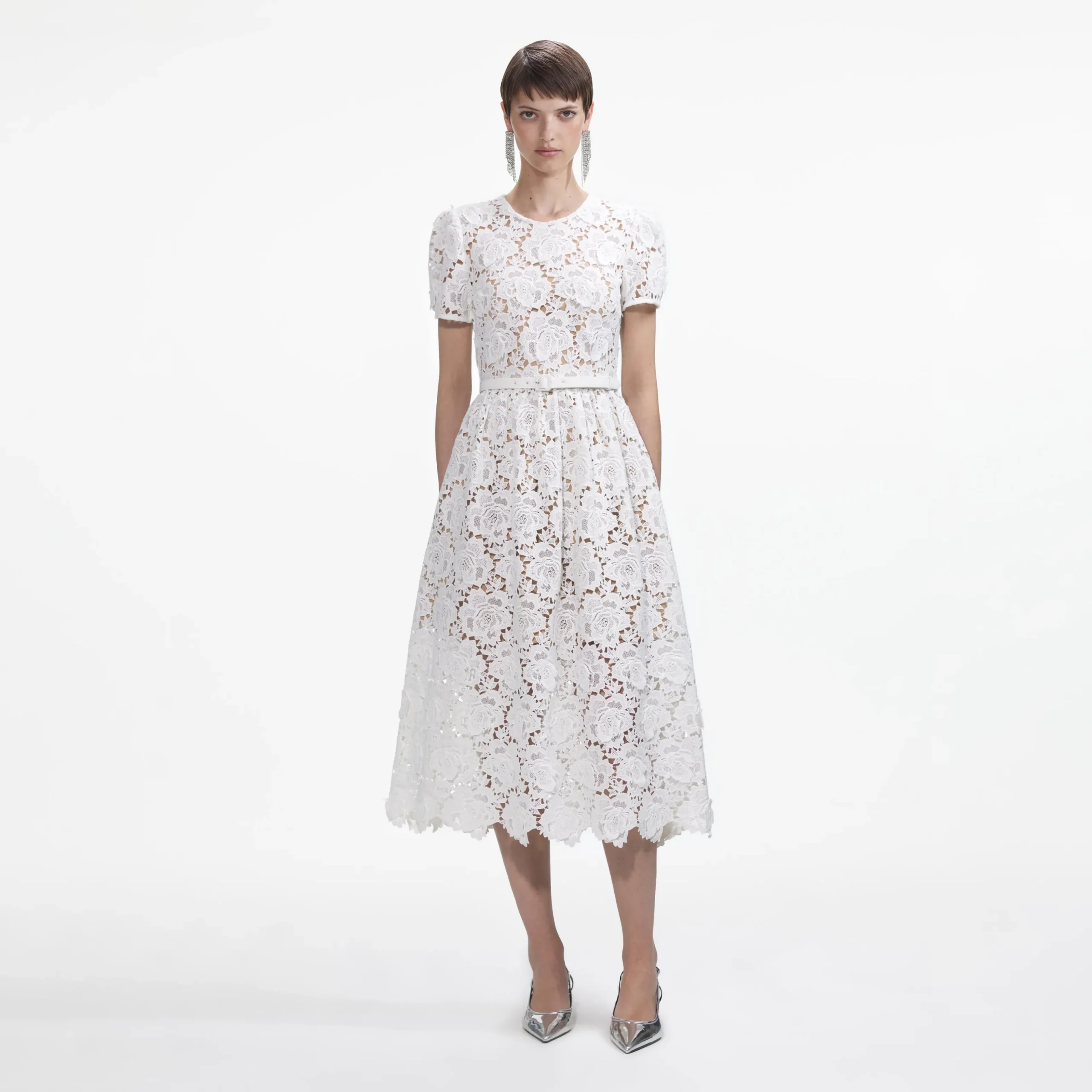 Floral Lace Midi Dress^self-portrait Best