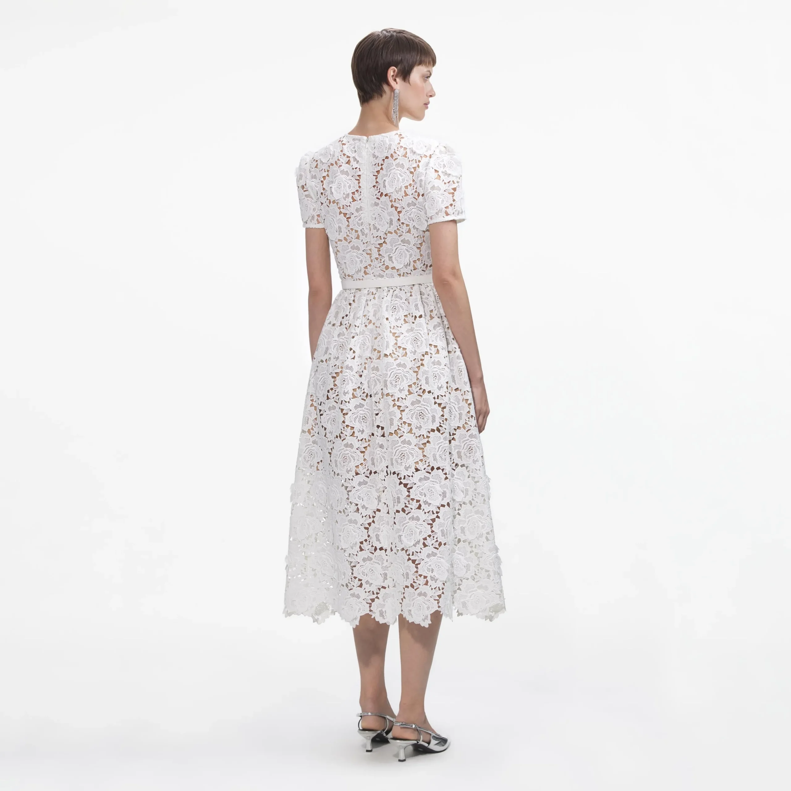 Floral Lace Midi Dress^self-portrait Best