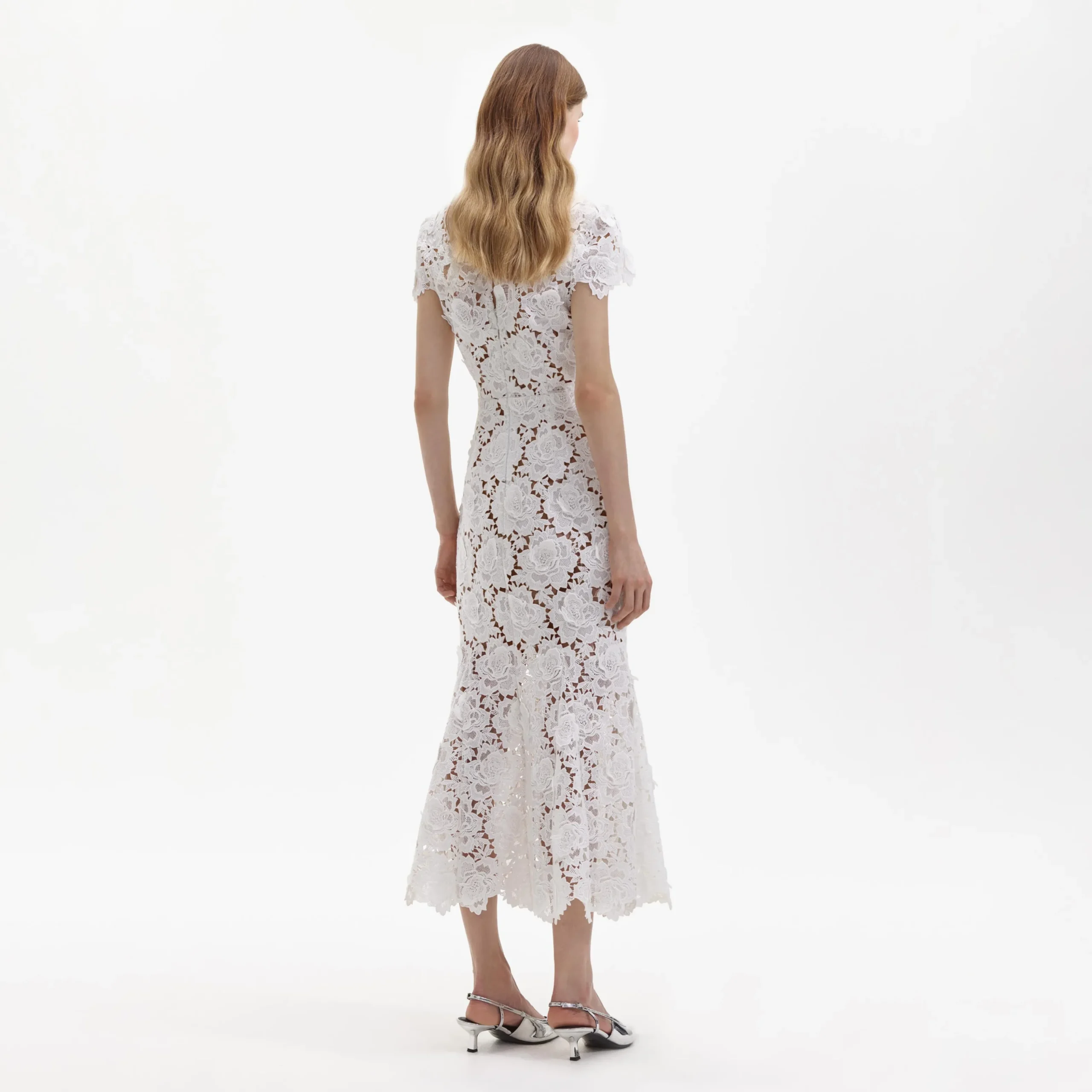 Flower Lace Midi Dress^self-portrait Sale