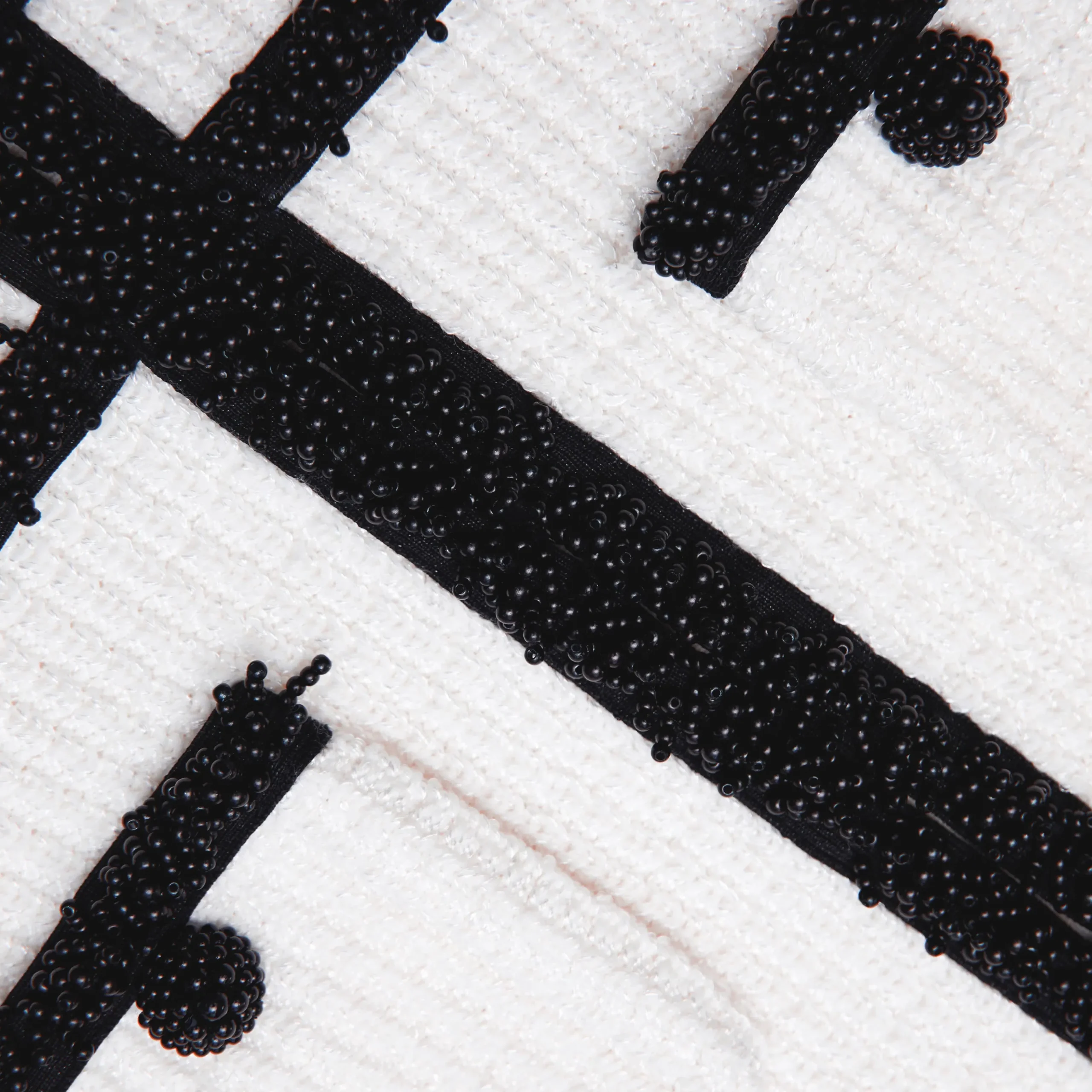 Knit Contrast Trim Midi Dress^self-portrait Sale