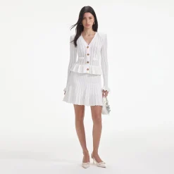Knit Peplum Mini Dress^self-portrait Store