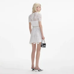 Lace Diamante Mini Dress^self-portrait Cheap