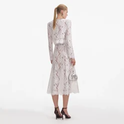 Lace Embellished Midi Dress^self-portrait Outlet