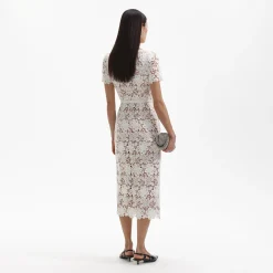 Lace Open Neck Midi Dress^self-portrait Cheap