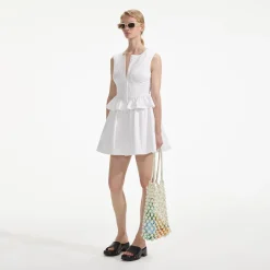 Lace Panel Mini Dress^self-portrait Best Sale