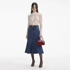 Rhinestone Lace Top^self-portrait Hot