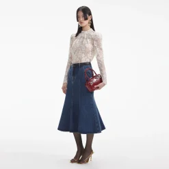 Rhinestone Lace Top^self-portrait Hot