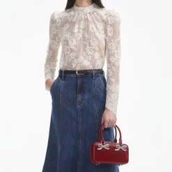 Rhinestone Lace Top^self-portrait Hot