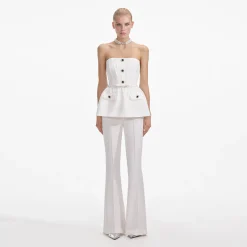 Stretch Crepe Jumpsuit^self-portrait Fashion