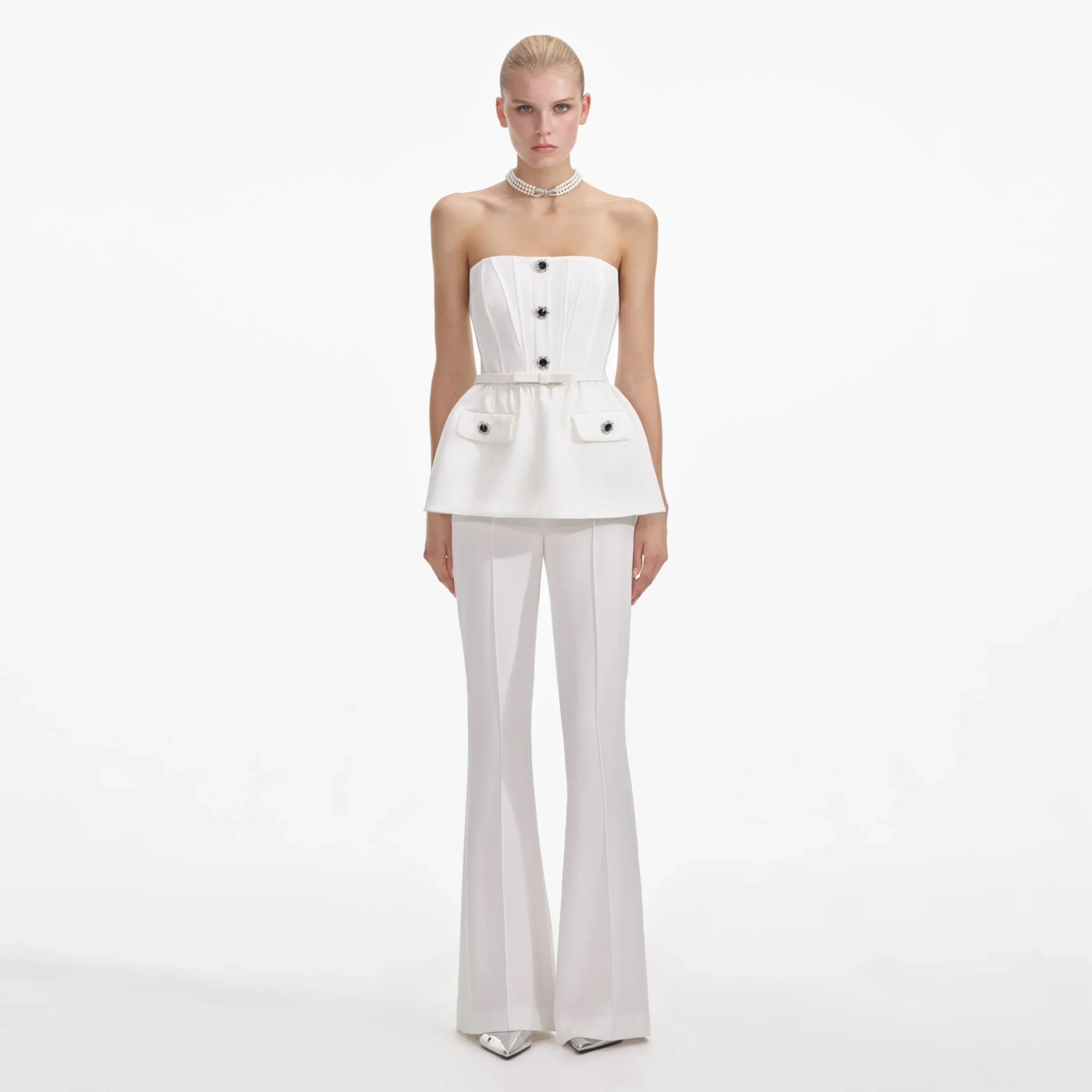 Stretch Crepe Jumpsuit^self-portrait Fashion