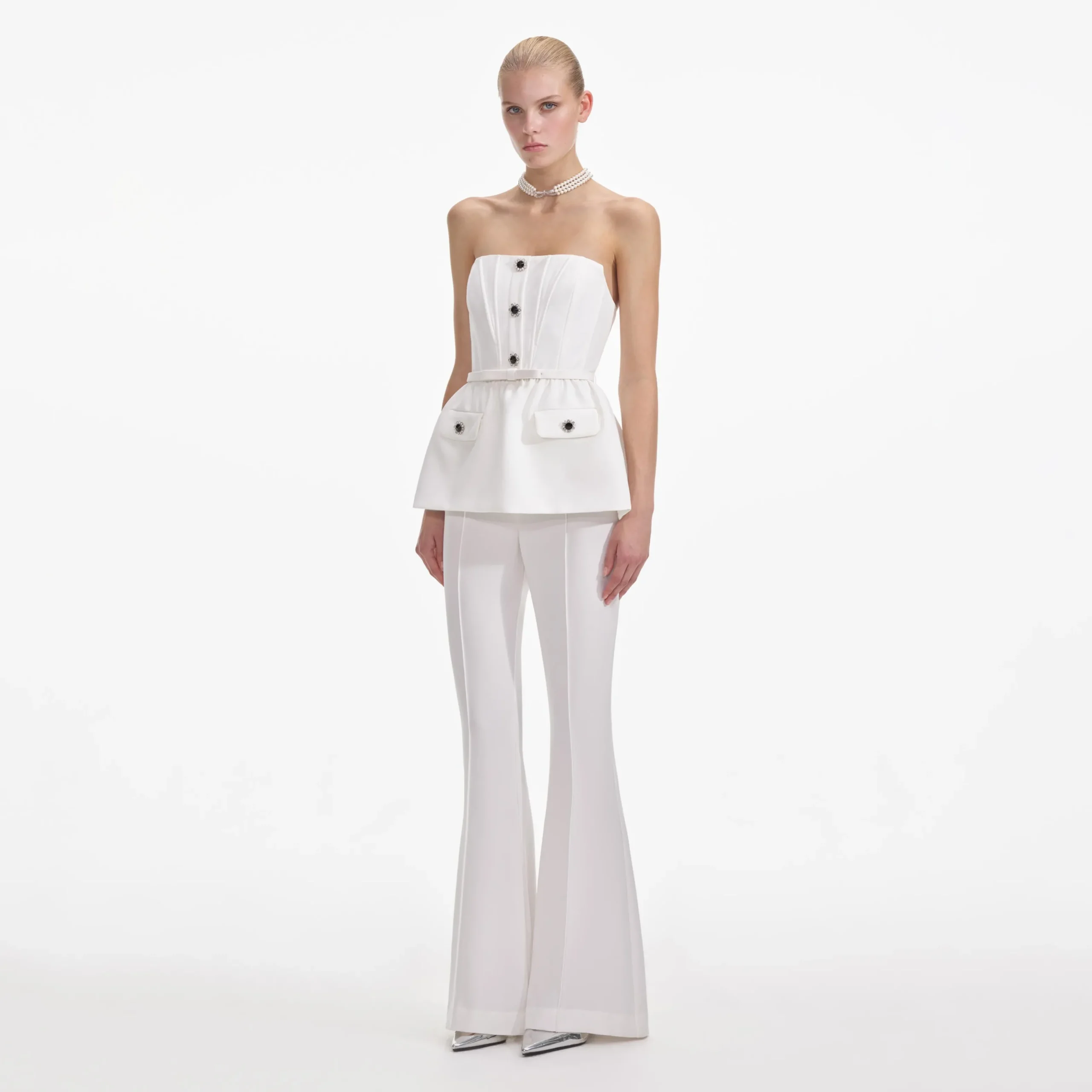 Stretch Crepe Jumpsuit^self-portrait Fashion