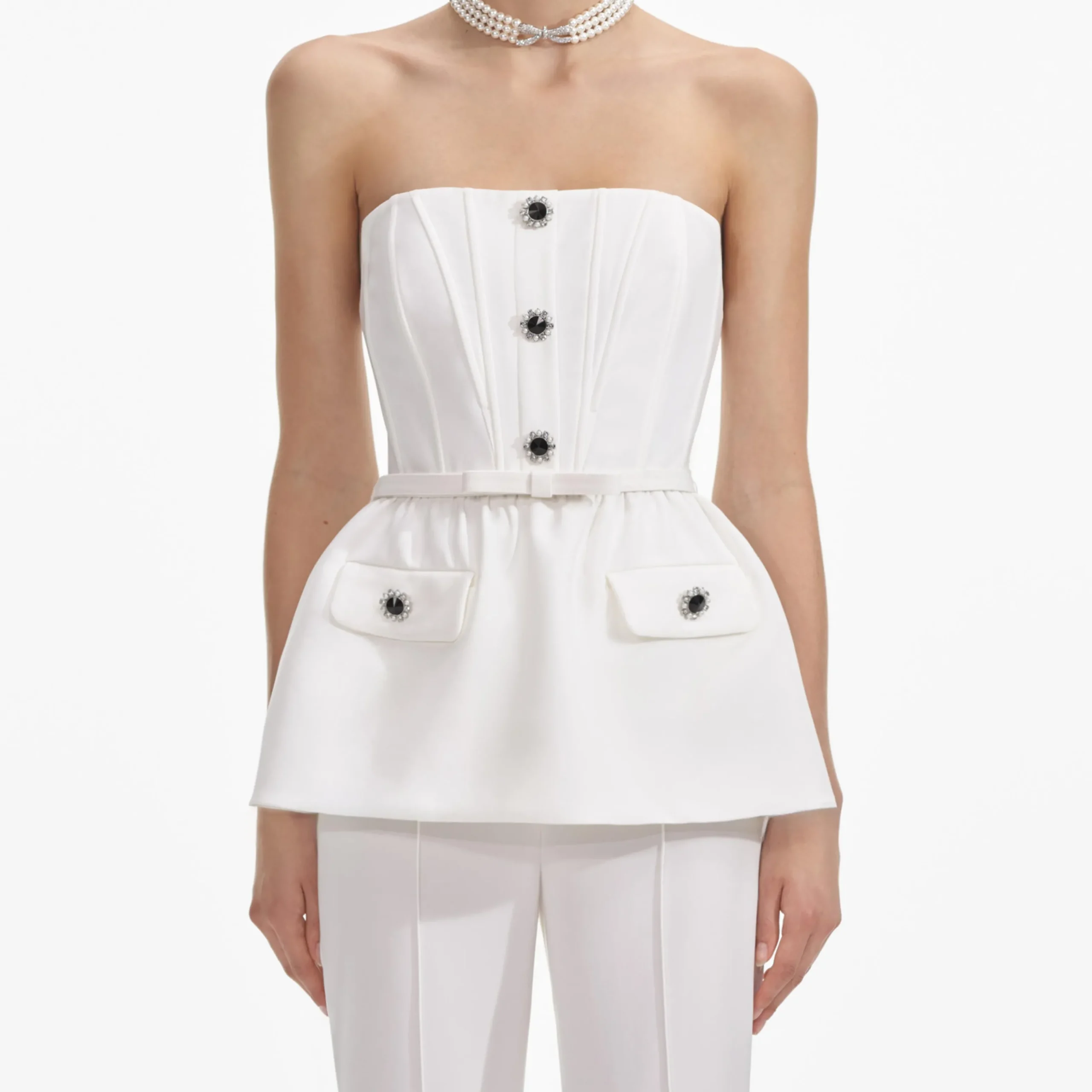 Stretch Crepe Jumpsuit^self-portrait Fashion
