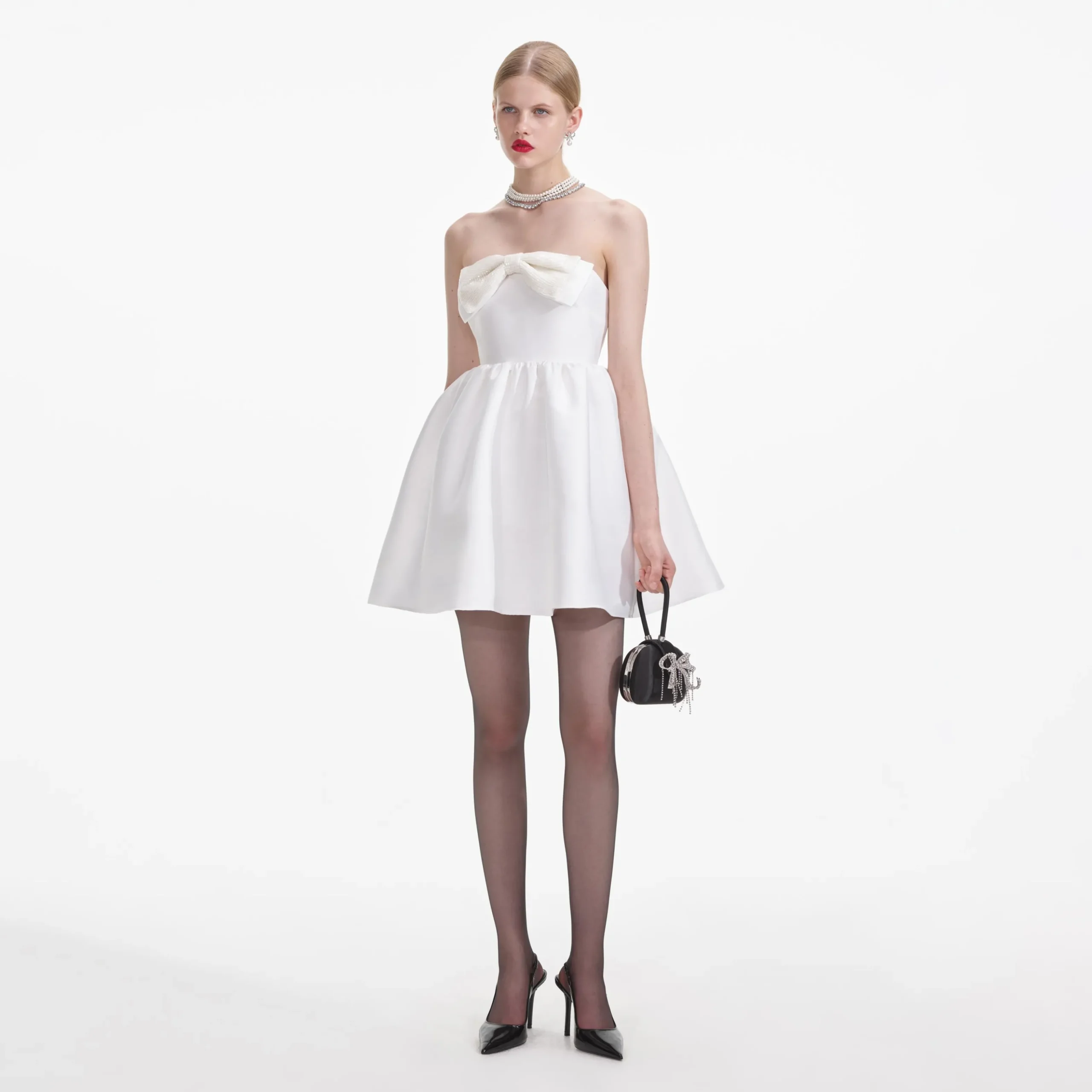 Taffeta Bandeau Mini Dress^self-portrait Best