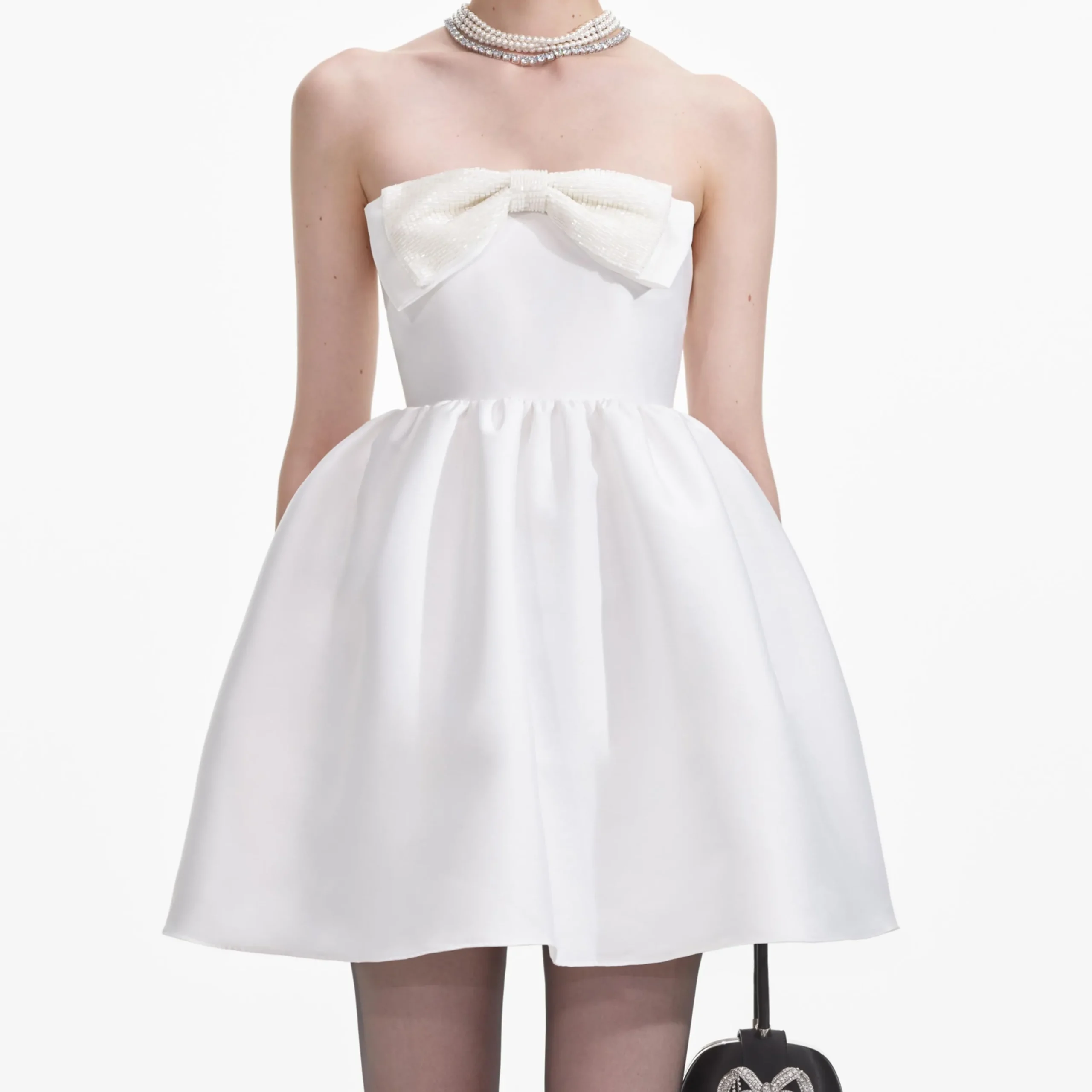 Taffeta Bandeau Mini Dress^self-portrait Best