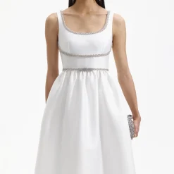 Taffeta Diamante Bow Midi Dress^self-portrait Discount