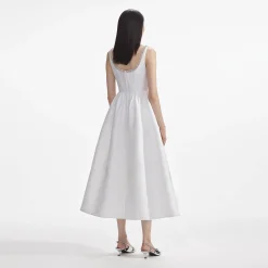 Taffeta Diamante Midi Dress^self-portrait Flash Sale