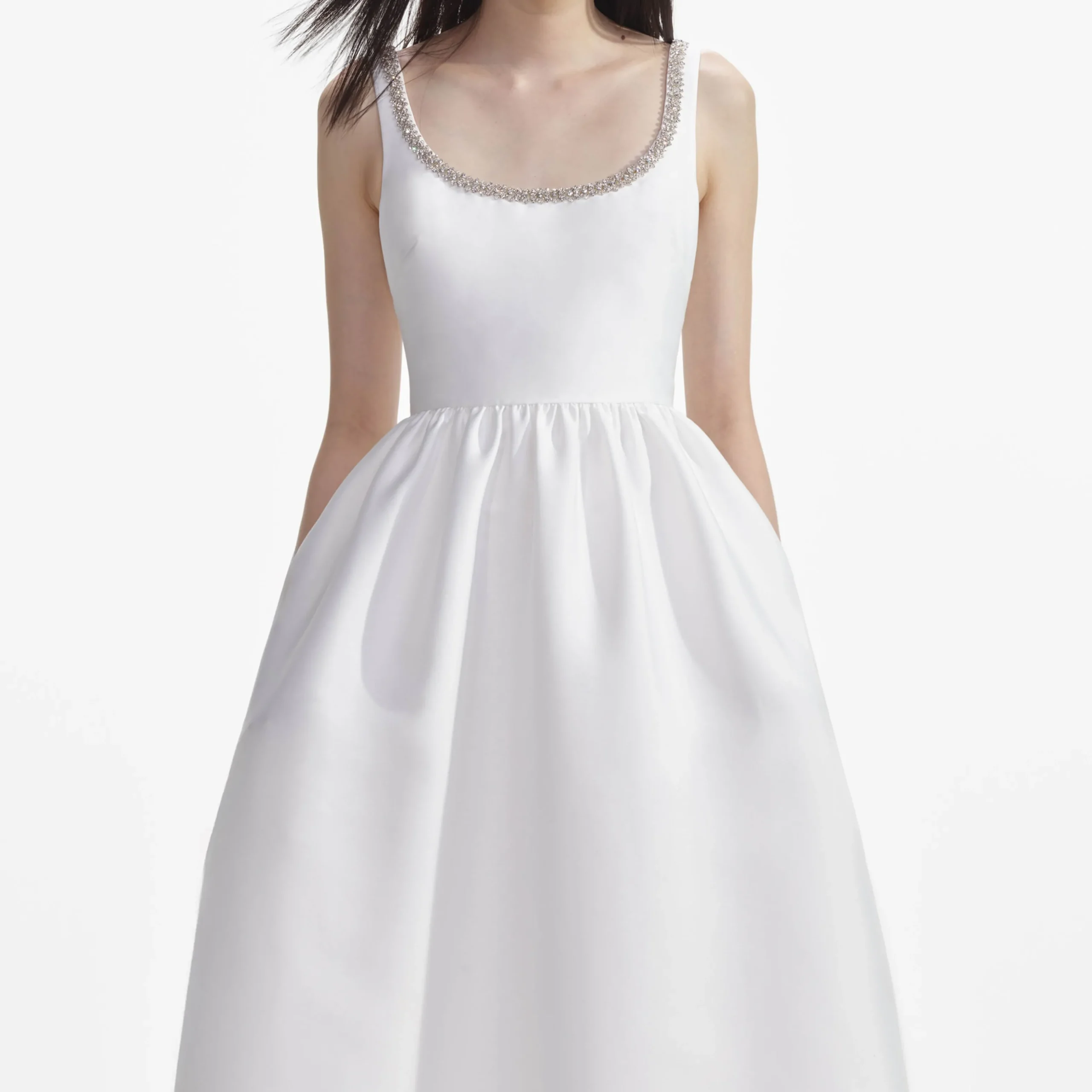 Taffeta Diamante Midi Dress^self-portrait Flash Sale