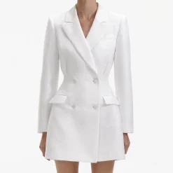 Taffeta Tailored Mini Dress^self-portrait Fashion