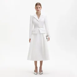 Tailored Taffeta Midi Dress^self-portrait Shop