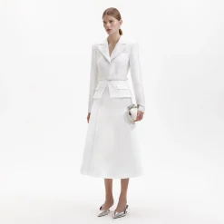 Tailored Taffeta Midi Dress^self-portrait Shop