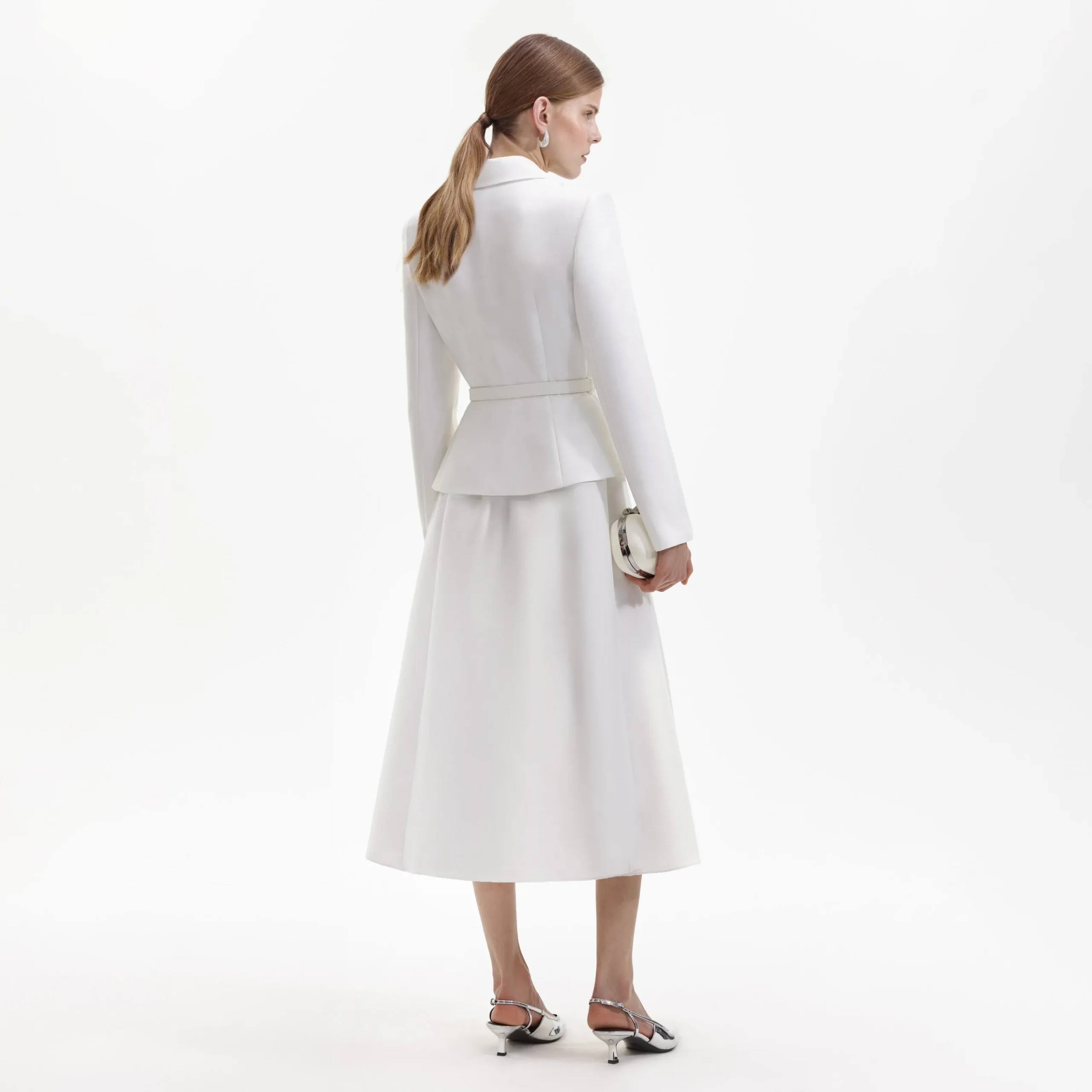 Tailored Taffeta Midi Dress^self-portrait Shop