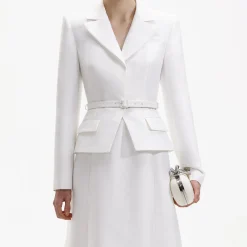 Tailored Taffeta Midi Dress^self-portrait Shop
