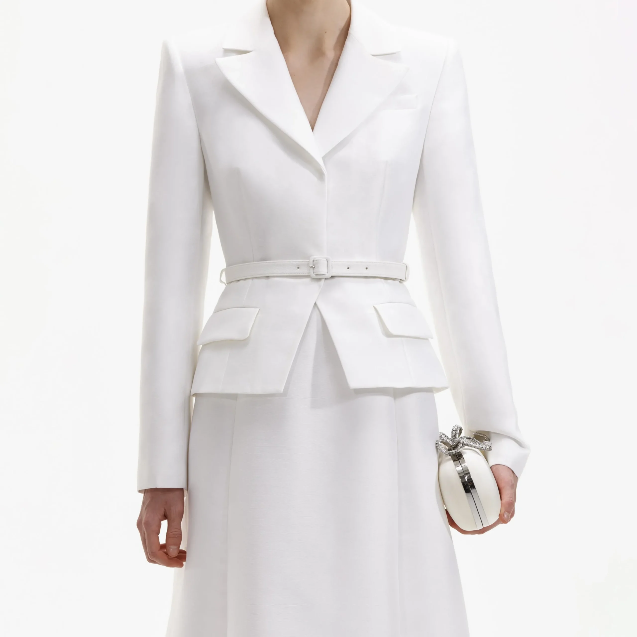 Tailored Taffeta Midi Dress^self-portrait Shop