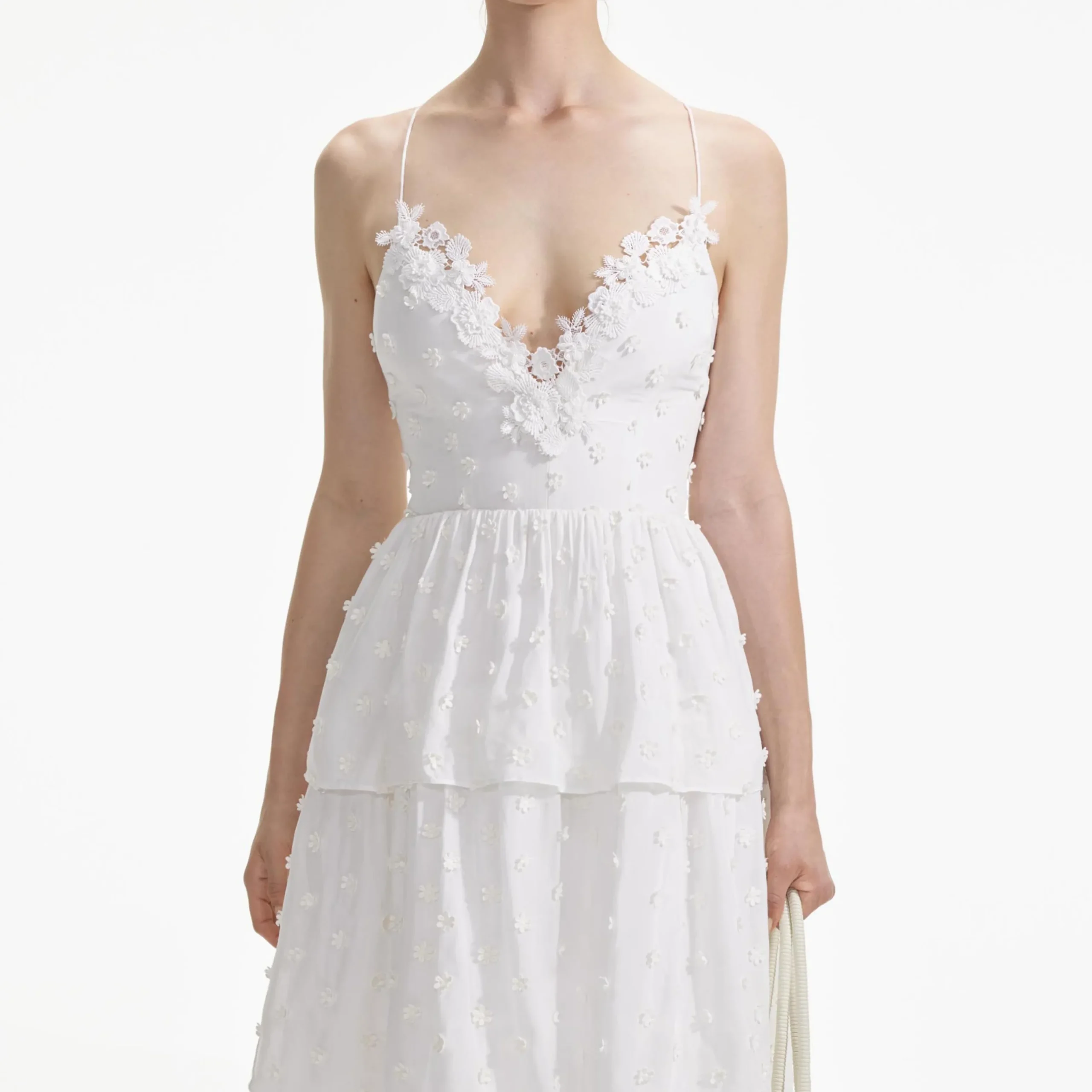 Tie Back Midi Dress^self-portrait Online