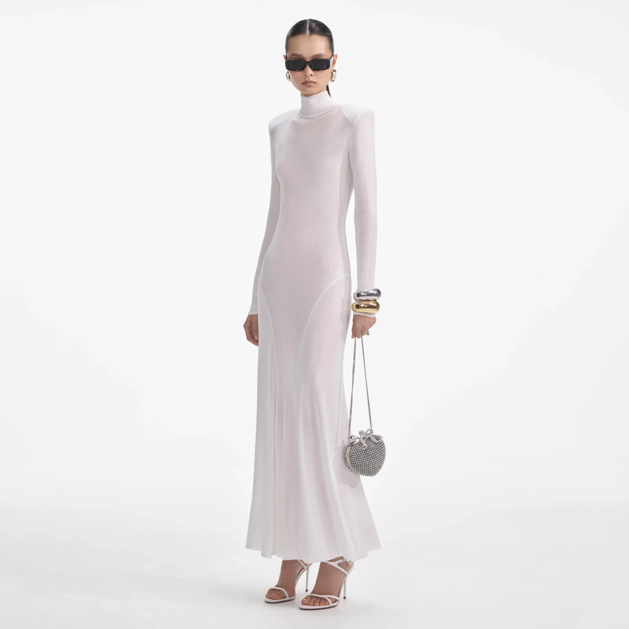 Viscose Knit Maxi Dress^self-portrait Outlet