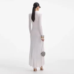 Viscose Knit Maxi Dress^self-portrait Outlet