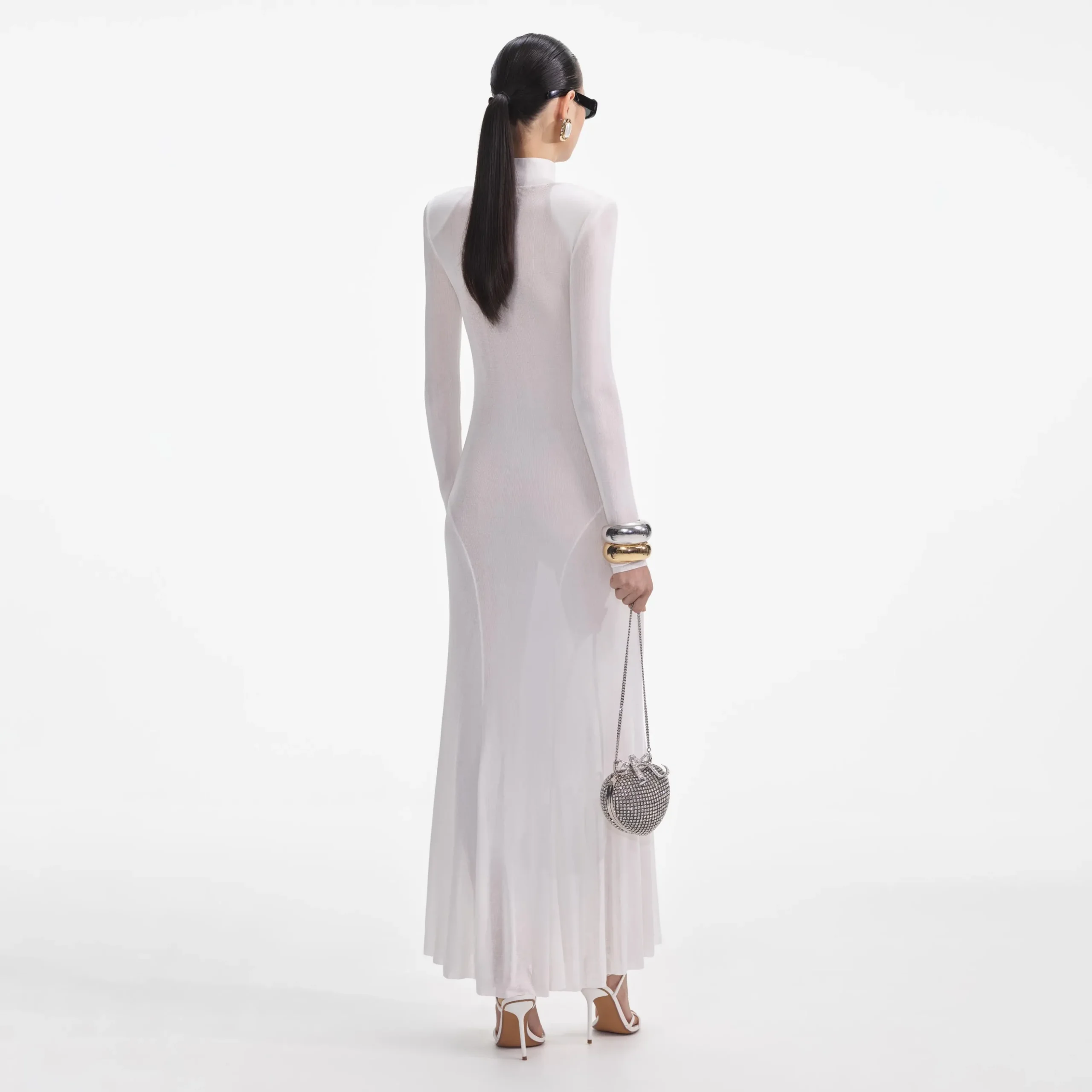 Viscose Knit Maxi Dress^self-portrait Outlet
