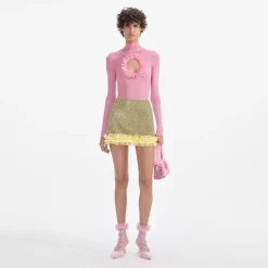 Crystal Chainmail Mini Skirt^self-portrait Store