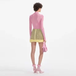 Crystal Chainmail Mini Skirt^self-portrait Store